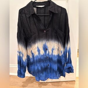 Zara Linen Button Down - size Medium